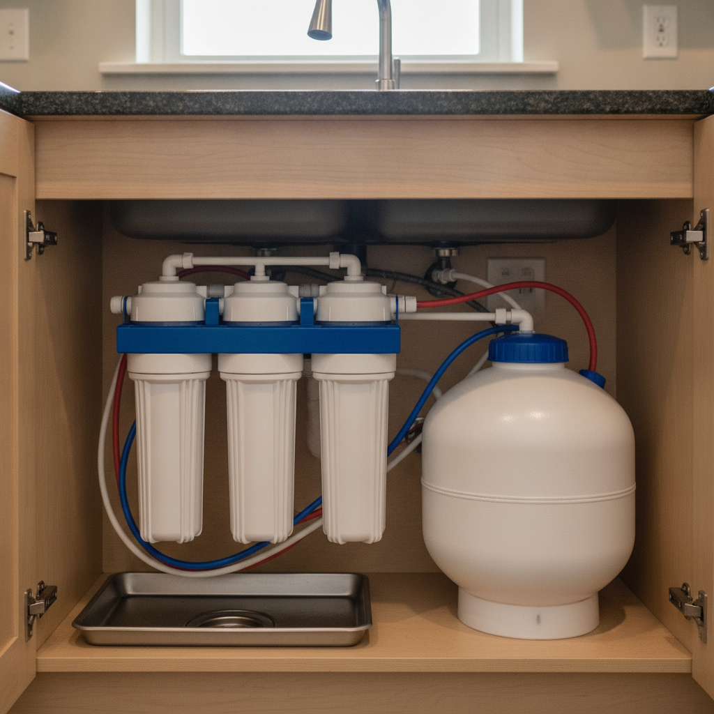 Reverse Osmosis Installation, no human